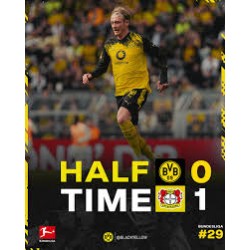 Borussia Dortmund verloor thuis met 0-1 van Bayer 04 Leverkusen.